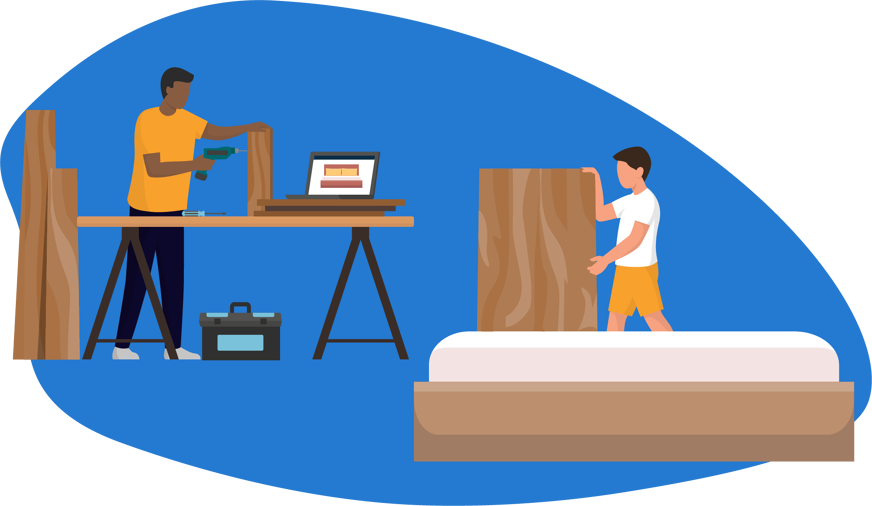 fabriquer tête de lit